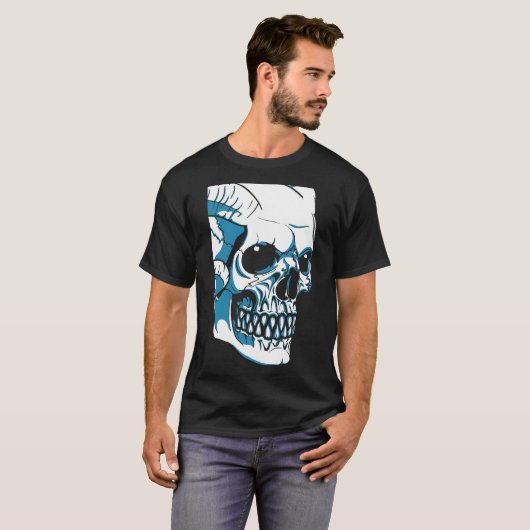 Skull with horns tシャツ (正面フル)