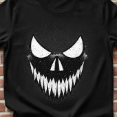 skull with sharp teeth and glaring eyes,halloween トライブレンドＴシャツ