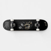 Skull "your turn" Skateboard w/ personalised quote スケートボード (横)