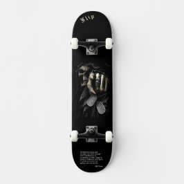 Skull "your turn" Skateboard w/ personalised quote スケートボード