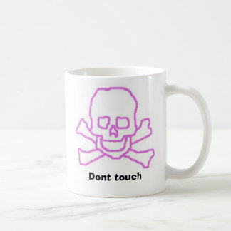 skullandbonesは、触れません コーヒーマグカップ
