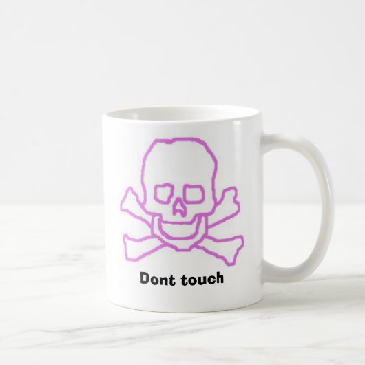 skullandbonesは、触れません コーヒーマグカップ (右)