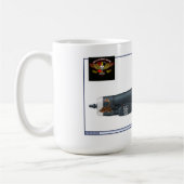 Skullbreakerの海賊。ロゴと完了して下さい コーヒーマグカップ (左)