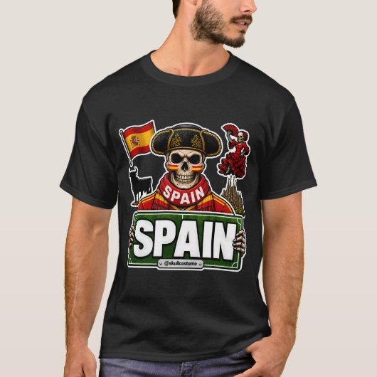 SkullCostume Edicion Mundial: España Tシャツ (正面)