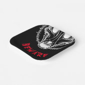 SKULLDOGに注意不気味する ペーパープレート (傾斜あり)