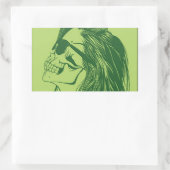 SkullGirl 長方形シール (バッグ)