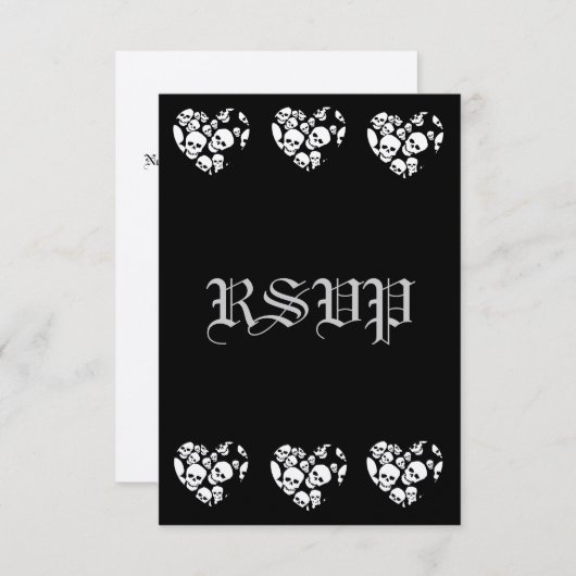 SkullHeart 出欠カード (正面/裏面)