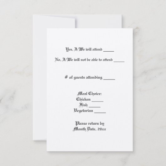 SkullHeart 出欠カード (裏面)