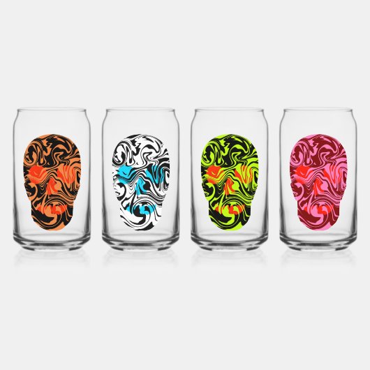 Skulls ガラス缶 (正面)