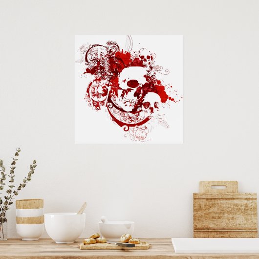 skulls ポスター (キッチン)