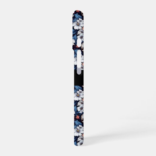 Skulls Among the Flowers iPhone 16ケース (左側面)