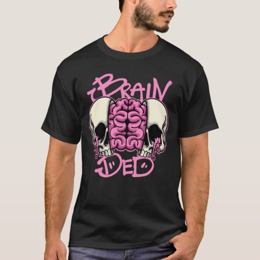 Skulls and Brain streetwear  Tシャツ (正面)