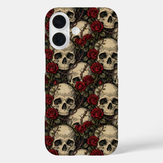 Skulls and Briar Rose Case-Mate iPhoneケース (裏面)