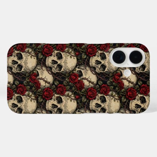 Skulls and Briar Rose Case-Mate iPhoneケース (裏面 (横))