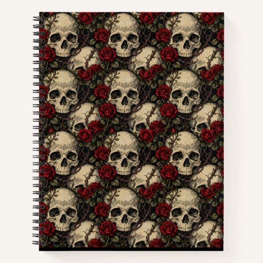 Skulls and Briar Roses ノートブック (正面)