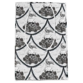 Skulls and Crows Gift Bag ミディアムペーパーバッグ