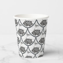 Skulls and Crows Paper Cups