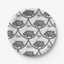 Skulls and Crows Paper Plates