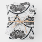 Skulls and Crows Wrapping Paper Sheets ラッピングペーパーシート (インサイチュ)