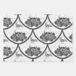 Skulls and Crows Wrapping Paper Sheets ラッピングペーパーシート