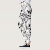 skulls and pumpkins leggings レギンス (左)