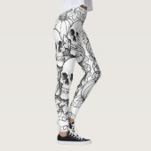 skulls and pumpkins leggings レギンス (右)