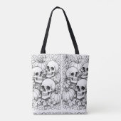 skulls and pumpkins tote トートバッグ (裏面)