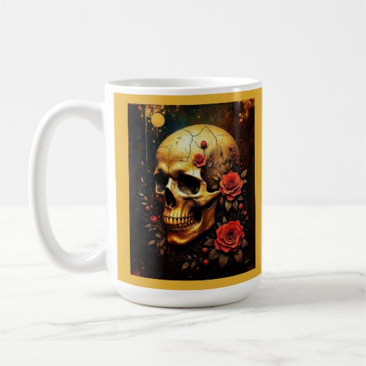 Skulls and Roses コーヒーマグカップ (左)