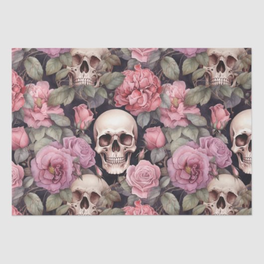 Skulls and roses 薄葉紙 (正面)