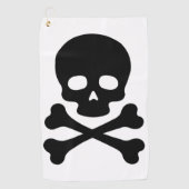 Skulls Bones ゴルフタオル (正面)