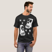 Skulls Dia De Los Muertosハロウィン Tシャツ (正面フル)