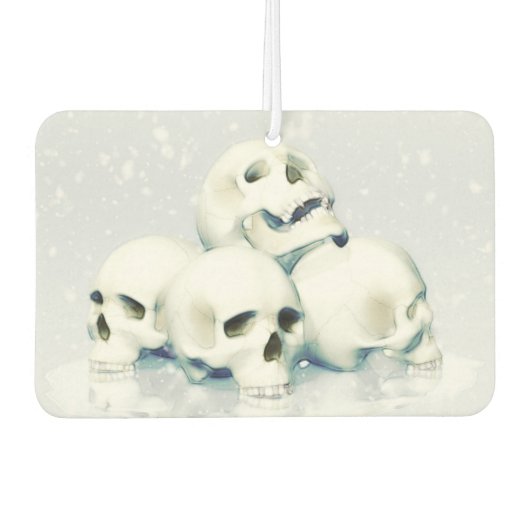 Skulls in the snow  カーエアーフレッシュナー (正面)