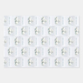 Skulls in the snow. Merry Christmas ラッピングペーパーシート (正面)