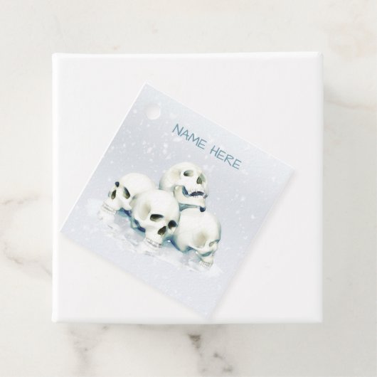 Skulls in the snow. Personalized フェイバータグ (インサイチュ)
