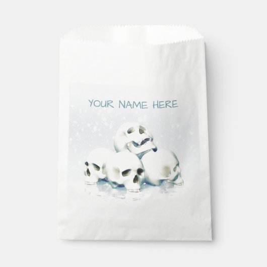 Skulls in the snow. Personalized フェイバーバッグ (正面)