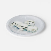 Skulls in the snow. Personalized ペーパープレート (アングル)
