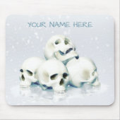 Skulls in the snow. Personalized マウスパッド (正面)