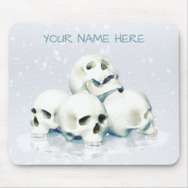 Skulls in the snow. Personalized マウスパッド