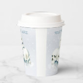 Skulls in the snow. Personalized 紙コップ (左)