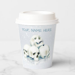 Skulls in the snow. Personalized 紙コップ