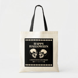 Skulls Laughing Halloween トートバッグ