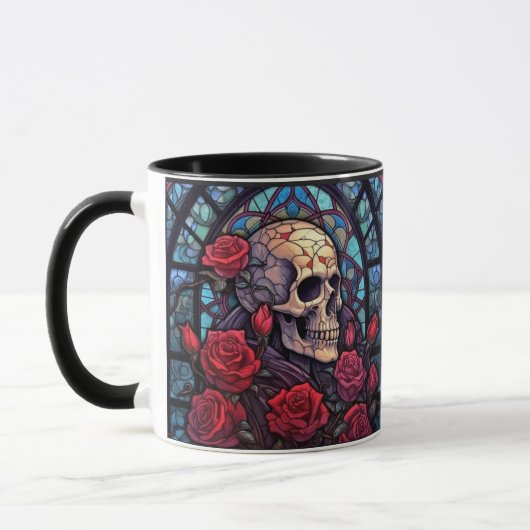 Skulls Looking Inward Coffee Mug マグカップ (左)