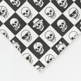 Skulls Mosaic フリースブランケット