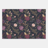 Skulls & Roses Wrapping Paper ラッピングペーパーシート (正面2)