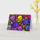 Skulls'n'Batsの挨拶状 カード (黄色い花)