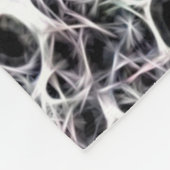 Skullyのスカルの埋葬地のフラクタル フリースブランケット (角)