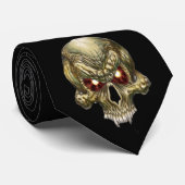 Skullyのタイの黒 ネクタイ (ロール)