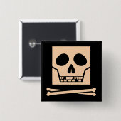 Skullyスクエア 缶バッジ (正面&裏面)