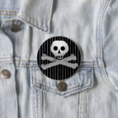 skully細い縦縞 缶バッジ (インサイチュ)