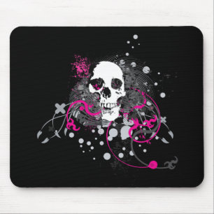 skullz。まっすぐねじれた矢印。 マウスパッド